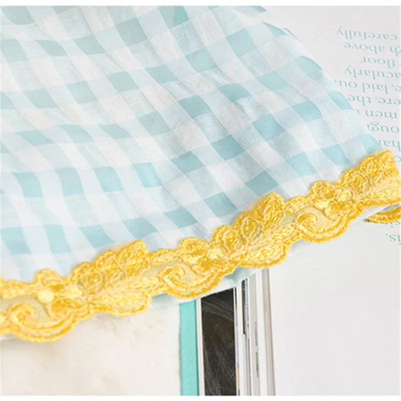 Новое поступление женские пижамные комплекты зеленые и белые клетчатые Короткие