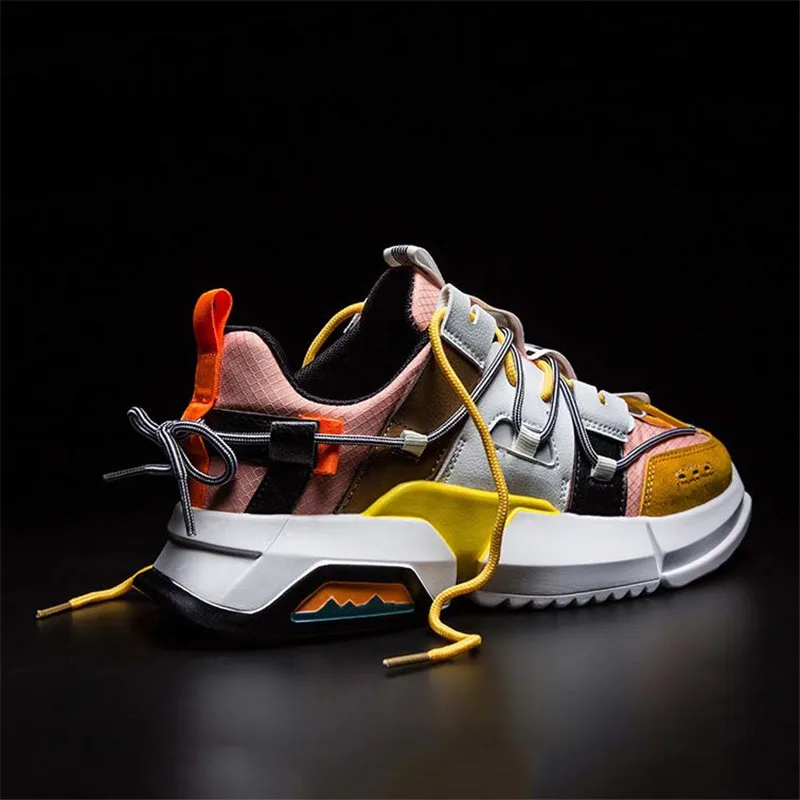 Retro Men's Sports Shoes Quality Stitching Thick bottom Casual Women's Comfortable Breathable Running Tennis | Обувь