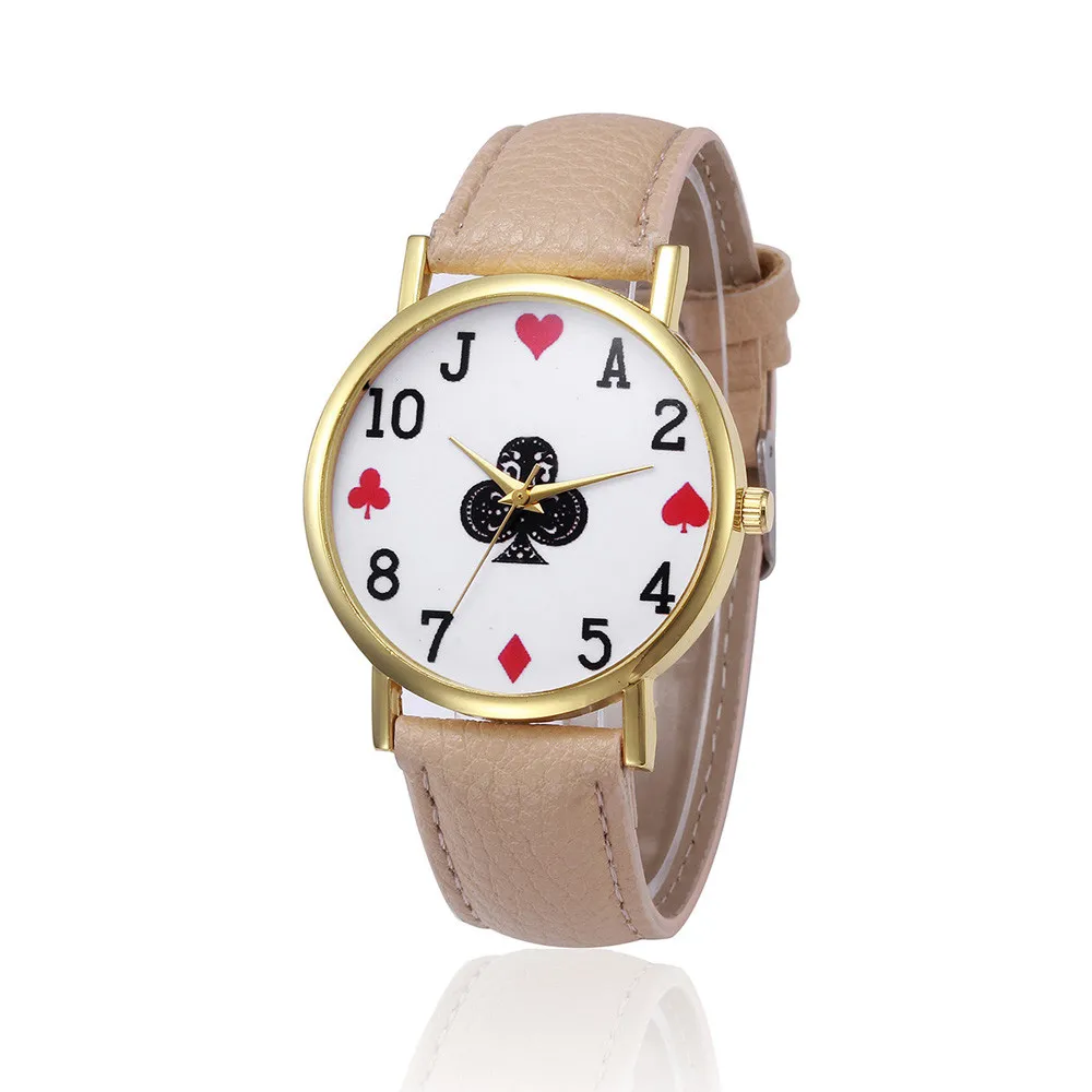 2018 новейшие игральные карты стиль ретро дизайн кожаный ремешок Аналоговый сплав