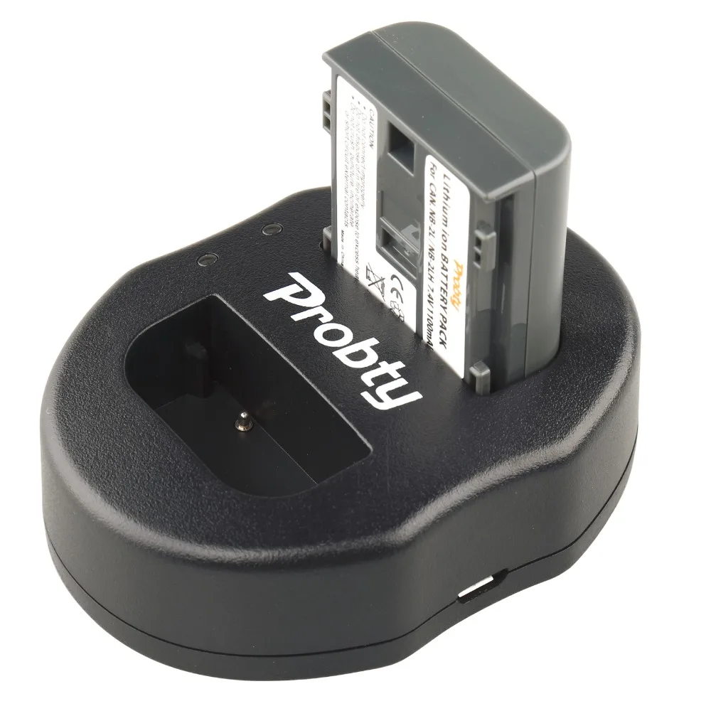 PROBTY 2 шт. NB-2L NB 2L NB-2LH батарея + ЖК дисплей Dual USB зарядное устройство 1 х США/ЕС штекер