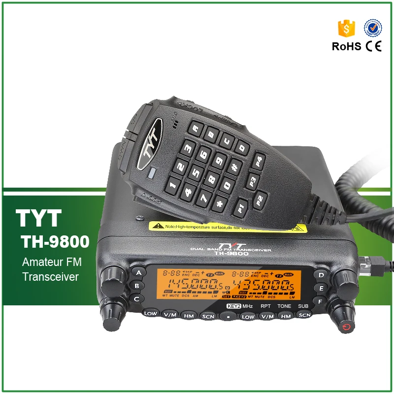 

100% оригинальная радиостанция CB VHF UHF Cross Repeat TYT TH9800 Ham, сертификация CE