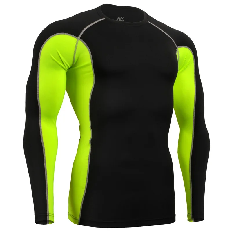 2018 футболка для бега Мужская компрессионная рубашка с Суперменом мужские трико