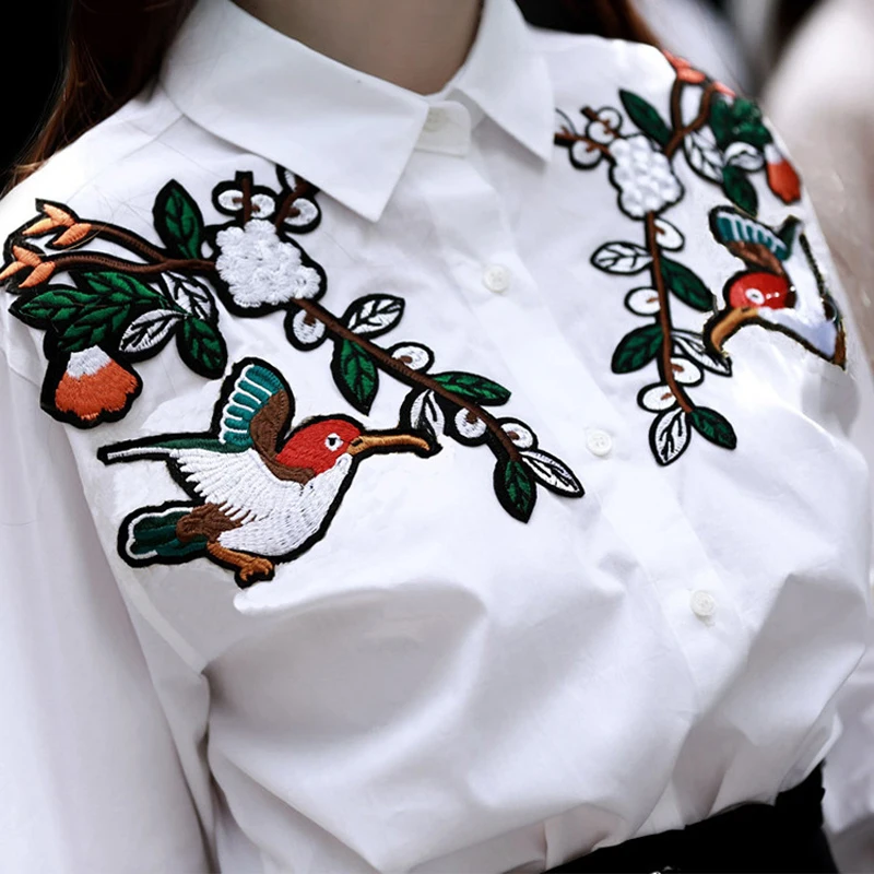 TWOTWINSTYLE 2017 вышивка блузки для малышек женские рубашки мальчиков белый