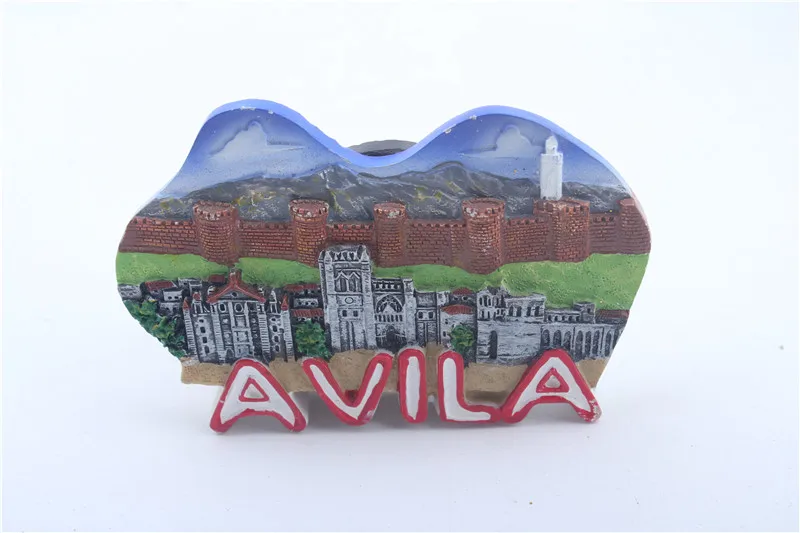 5 шт. 3D LUXEMBURG Прага Малага Авила Мадрид креативная форма туристический сувенир