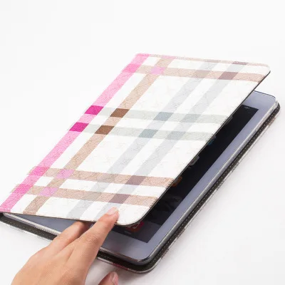 Клетчатый чехол для iPad Mini 3 4 Air 1 2 Pro 9 7 2017/18 10 5 с подставкой и карманом умный