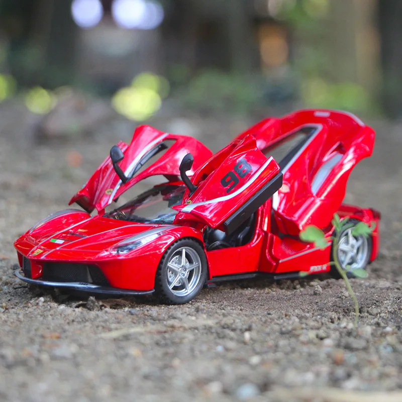 1:32 diecast alloy car model simulation FXX K sports children's toy sound and light pull back kids ornament gift | Игрушки и хобби