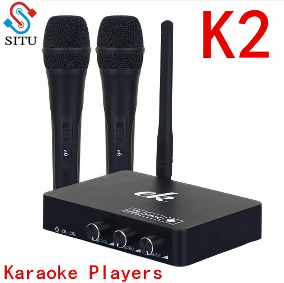 

SITU K2 Wireless Mini Family Home Karaoke Echo System Singing Machine Box Karaoke Players USB Audio for Android TV Box PC Phone