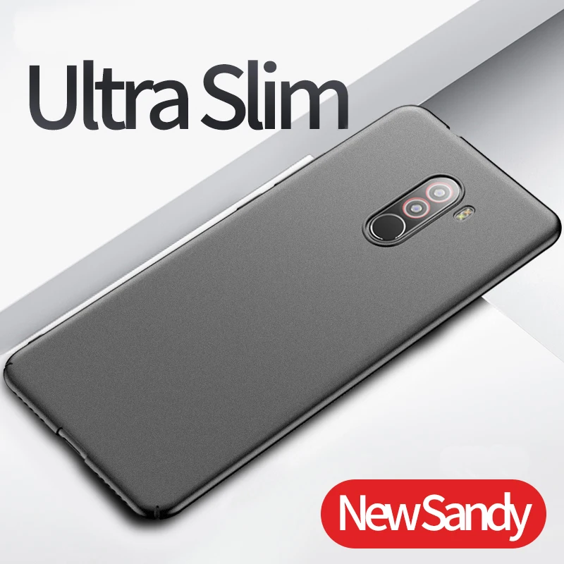 Cover Xiaomi Redmi Pocophone F1 Case Luxury Frosted Skin Xiomi PC Ultra thin Cases 6.18&quot |