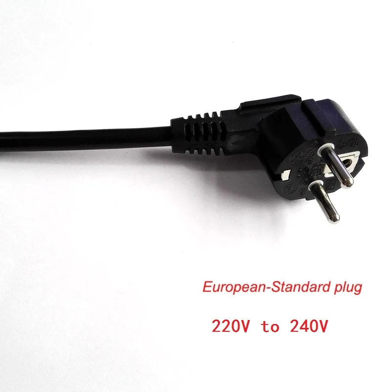 EU plug 1~ 10 метров Саморегулирующийся нагревательный кабель штепсельная вилка европейского стандарта или штепсельная вилка американского стандарта для водопроводной трубы с термостатом внутри - Цвет: EU plug
