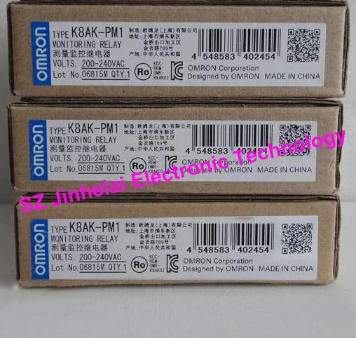 

OMRON K8AK-PM1 New and original OMRON MONITORING RELAY 200-240VAC