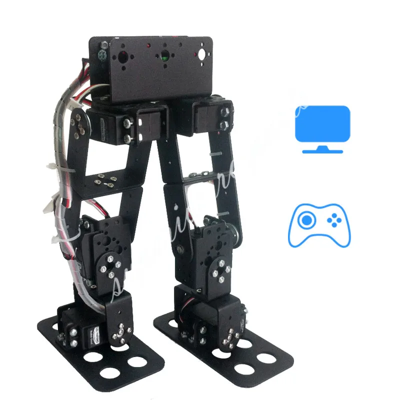 6DOF Biped робот образовательный набор Серводвигатель шаровой подшипник Черный с 6