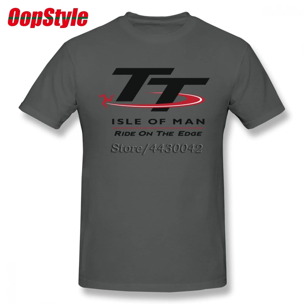 Футболка с логотипом TT Isle Of Man Ride On The Edge для мужчин Прямая поставка хлопковая