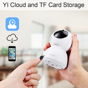 Floureon YI Cloud Storage IP камера 1080P HD 2.0MP ночное видение, PTZ умный ребенок плача датчик движения домашняя камера видеонаблюдения