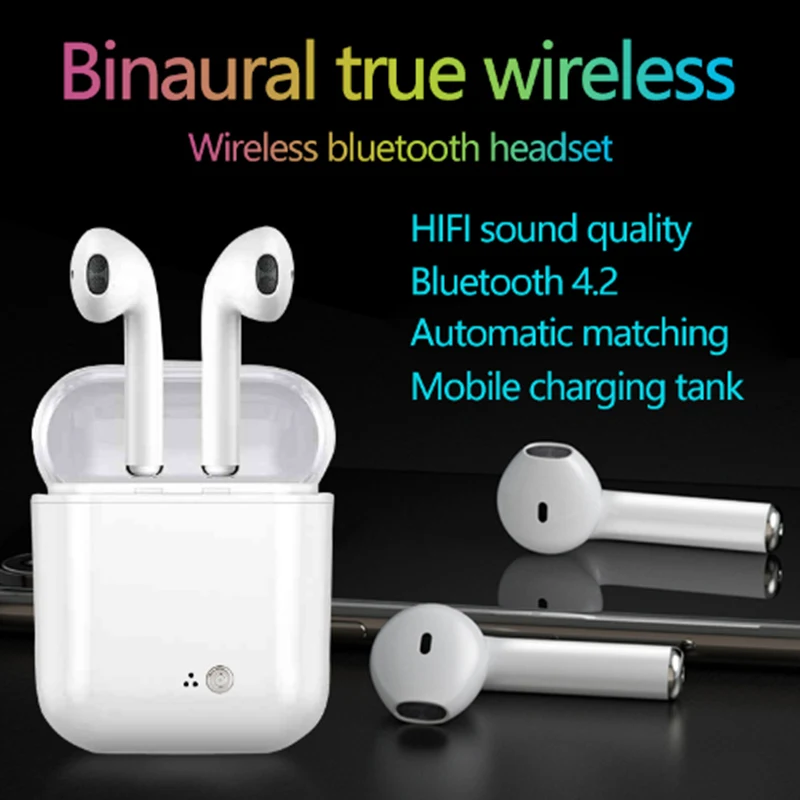 Новые i7s плюс TWS Bluetooth наушники мини гарнитура микрофон Беспроводные с зарядным