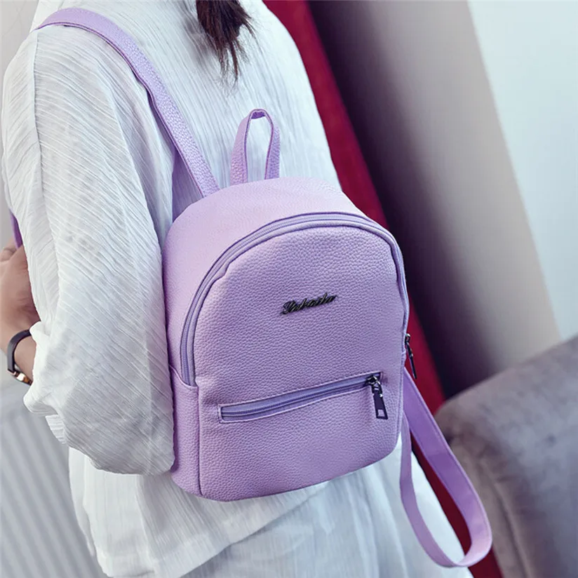 Женская модная новая кожаная школьная сумка для девочек дорожный рюкзак женский