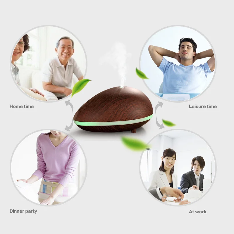 Ultrasonic Aromatherapy Aroma Essential Oil Diffuser Air Humidifier For Home 7Color Changing LED Lights Electric | Бытовая техника