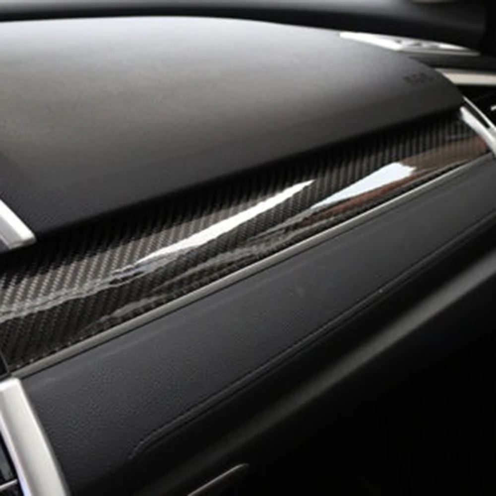 Car Door Decoration Cover Sticker Trim Center Console Dashboard Carbon Fiber For Honda Civic 2016 2017 Styling | Автомобили и
