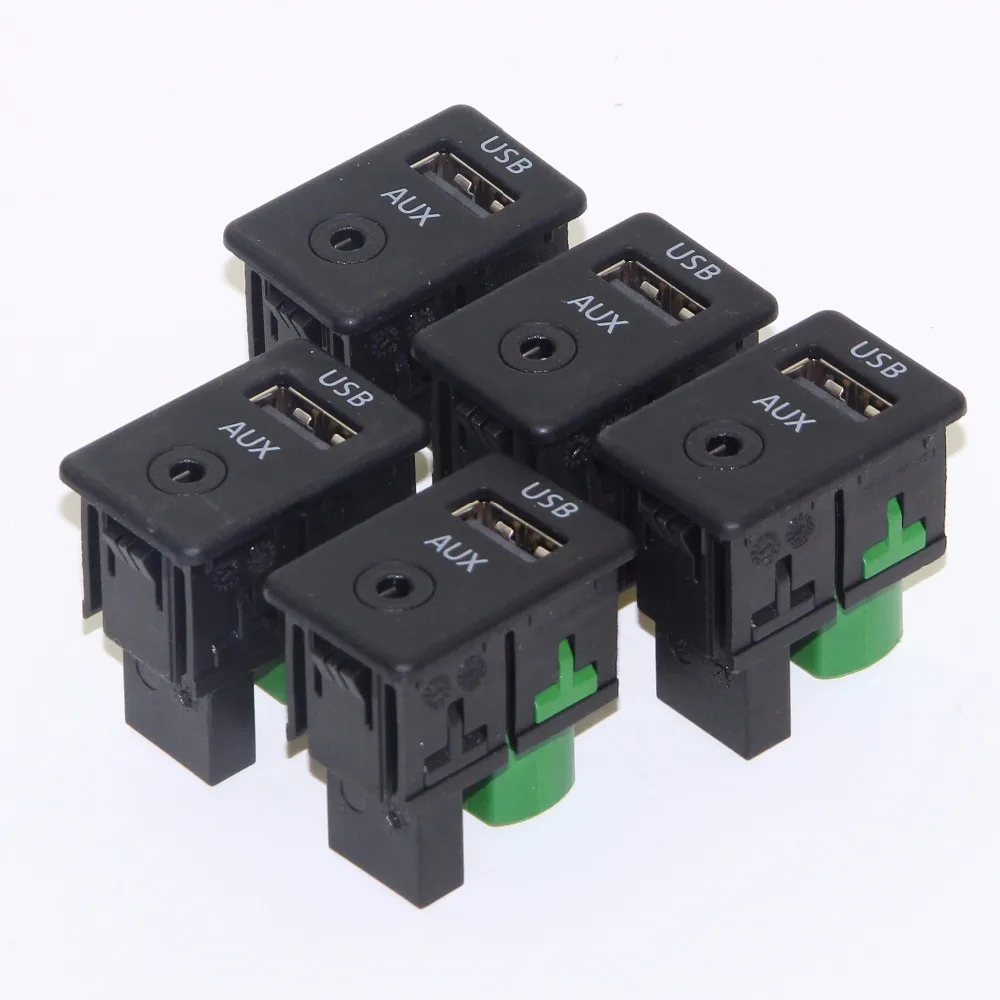 5 шт. AUX + переключатель с usb разъемом интерфейс жгут проводов для VW Tiguan Passat B6 B7 CC RCD510