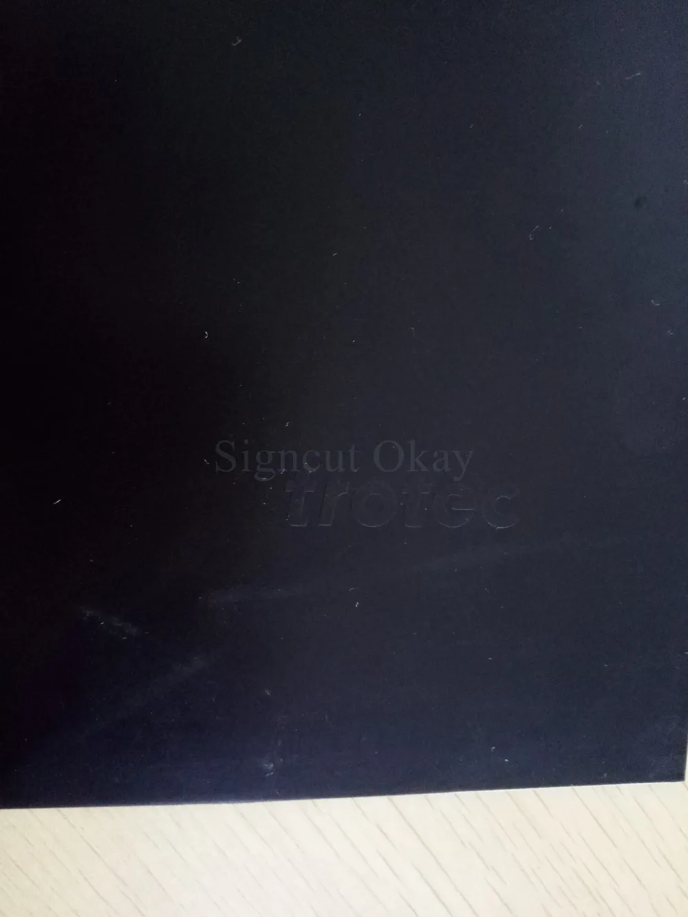 1 шт. резной резиновый лист с логотипом Trotec импортный качественный черный цвет A4