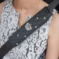 car seat belt cover pu comfortable driving seat belt vehicle soft plush auto seatbelt strap harness cover pad 1 pcs