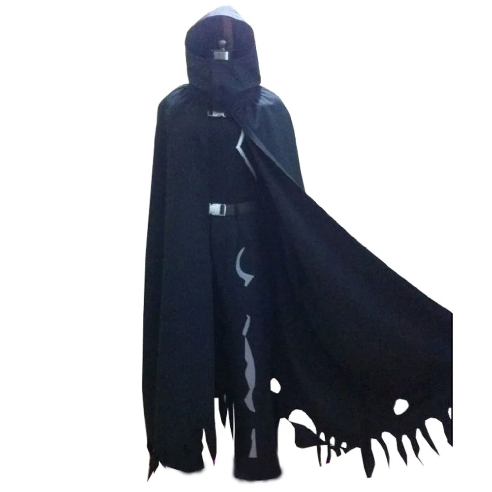 Черная накидка для косплея боевой пистолет Gale Online Death Gun 2017|black cloak|death guncosplay costume |