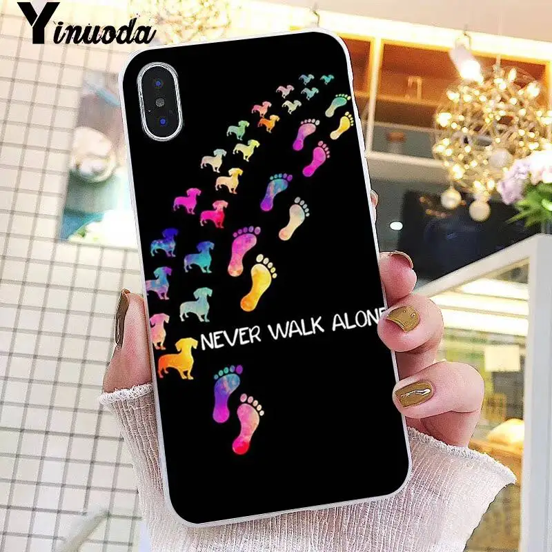 Yinuoda животные Собаки такса мягкий чехол для телефона iPhone 8 7 6 6S Plus X XS MAX 5 5S SE XR 10 чехол 11 pro max