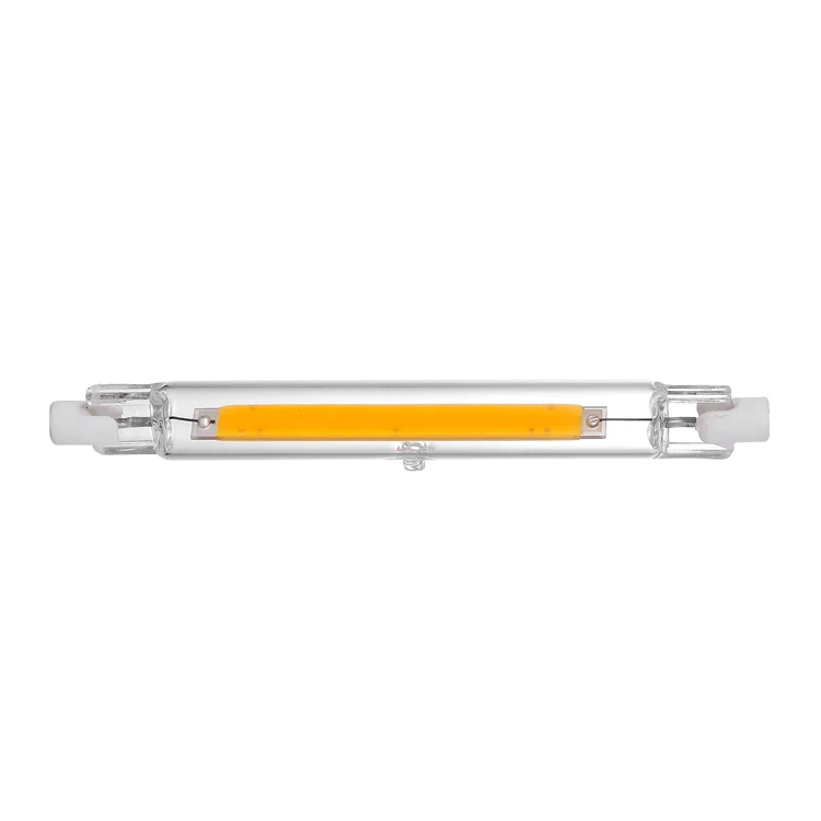 Dimmable R7S COB светодиодный светильник стеклянная лампочка трубка для замены галогенного света точечный свет 78 мм 118 мм AC 110V 220V Энергосберегающее Освещение