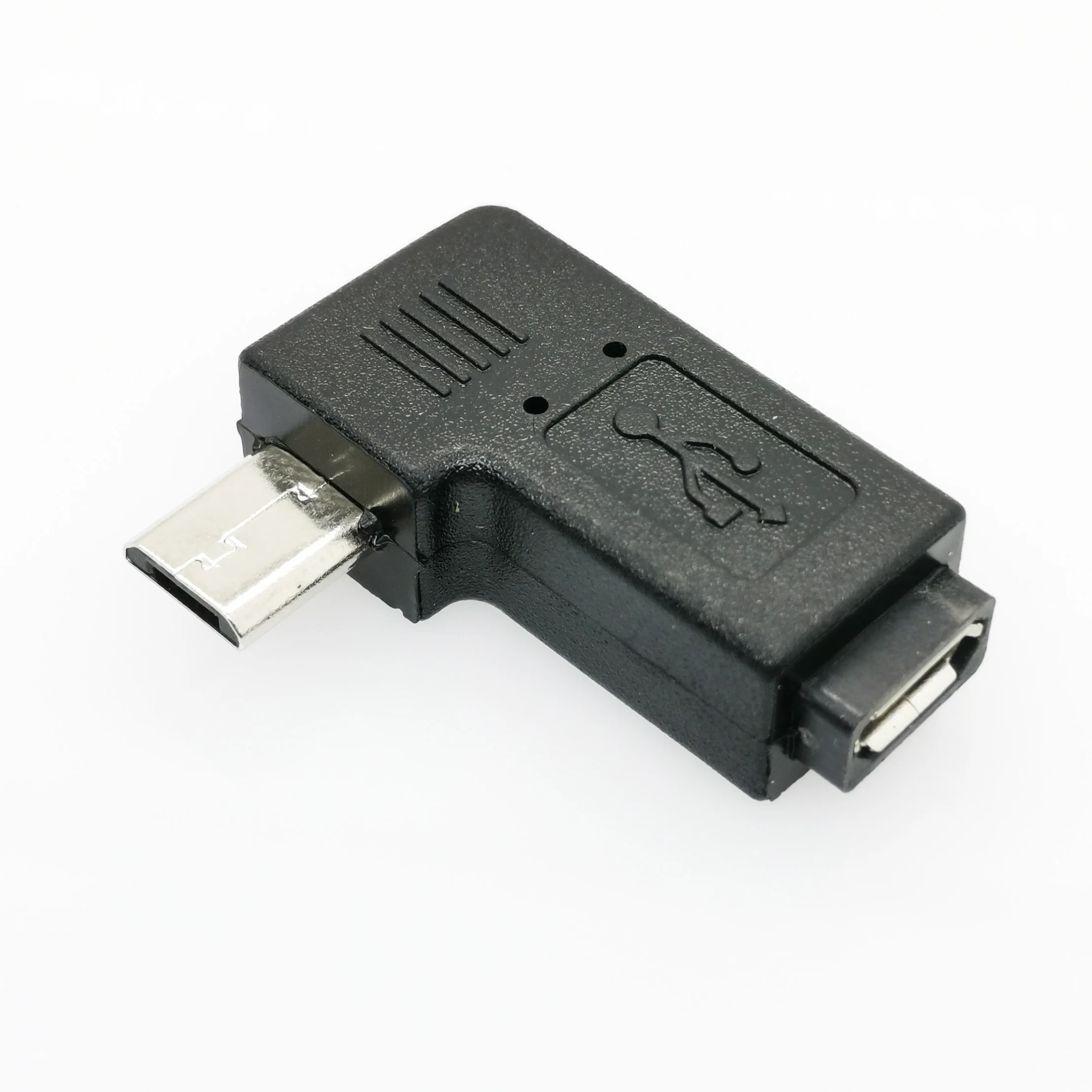 1 шт. 90 градусов левый и правый угловой Micro USB 5PIN Женский к MICRO USB Мужской адаптер питания для синхронизации данных