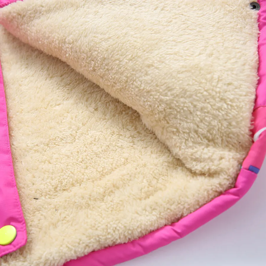 Зимняя флисовая куртка для девочек 2 лет розовая Спортивная плотная теплая со