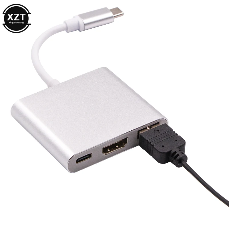 Тип C сплиттер USB к HDMI 3 0 зарядный адаптер конвертер Type донгл док для Macbook Pro