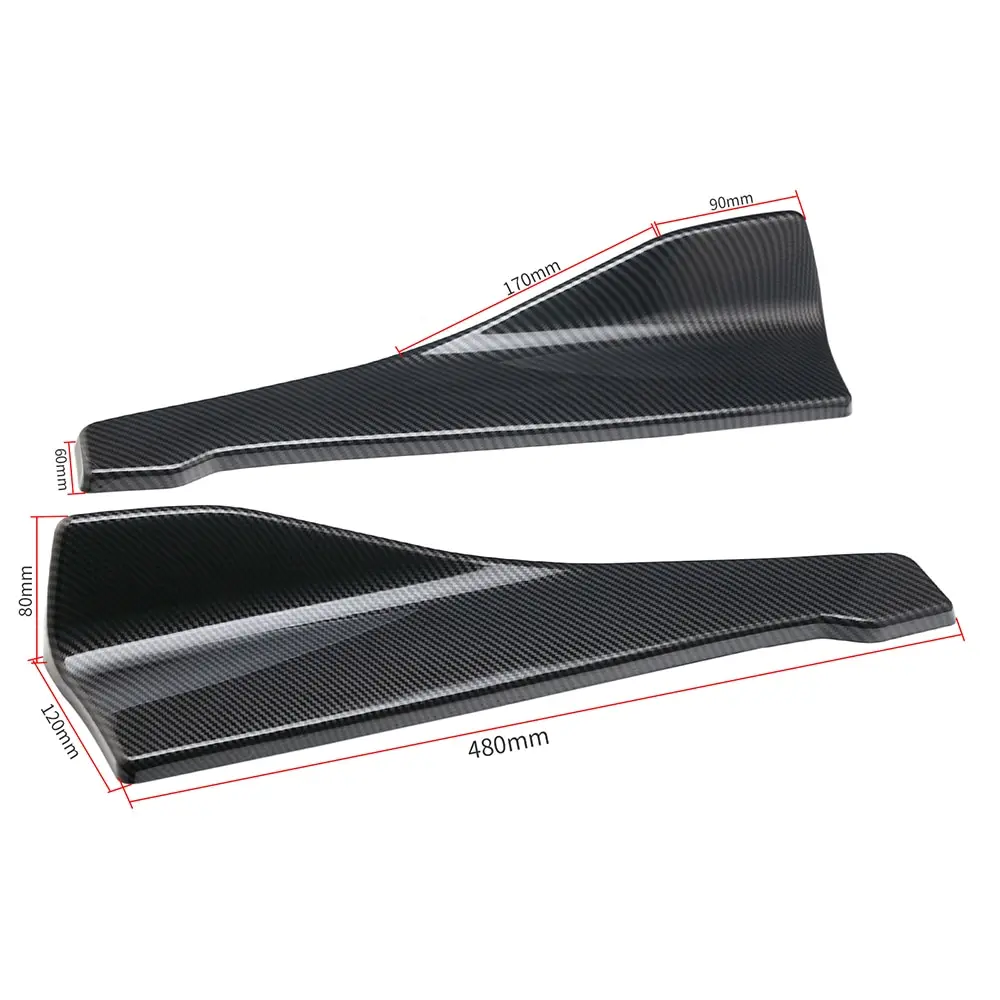 Universal 2PCs Anti Scratch Car Rear Bumper Lip Diffuser Splitter Black For Tesla Model 3 Bmw Ford Volkswagen Audi Peugeot | Автомобили и