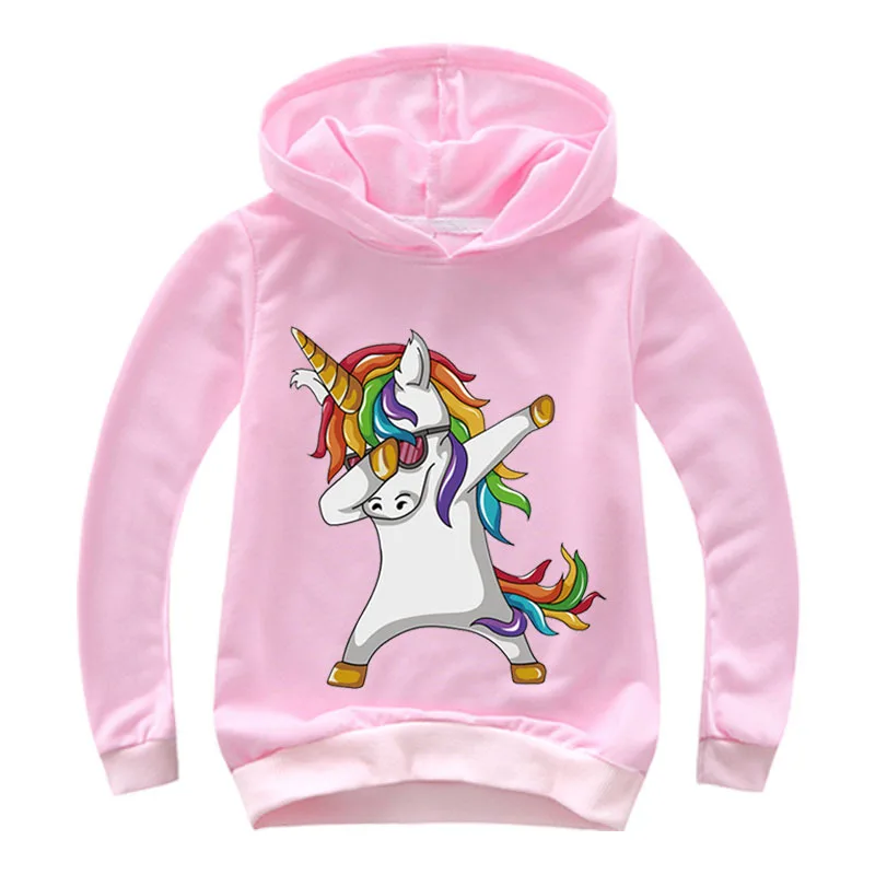 

New 2019 Children Fashion Dab Anime Hoodies Boys Girls Funny Sweatshirts Dabbing Unicorn Kids Pullovers Tops