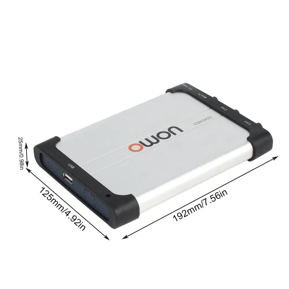 Owon VDS1022 Осциллограф портативный 25 мГц 2 + 1 каналы запись USB хранения генератор