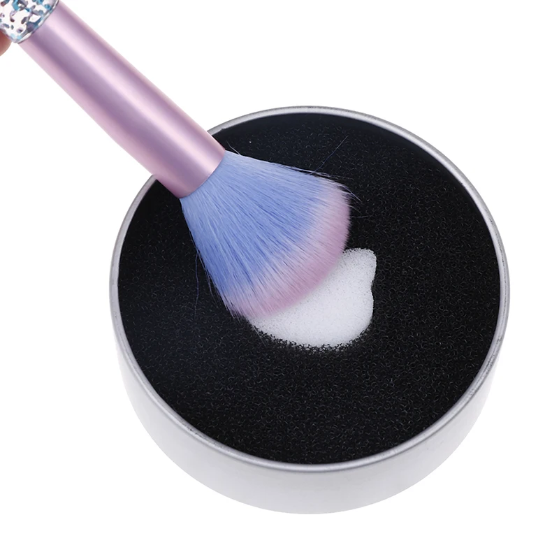 Quick Makeup Brush Powder Washing Cosmetic Clean Cleaner Sponge Remover Color Off Dry Wash Cleaning Mat Box New | Красота и здоровье