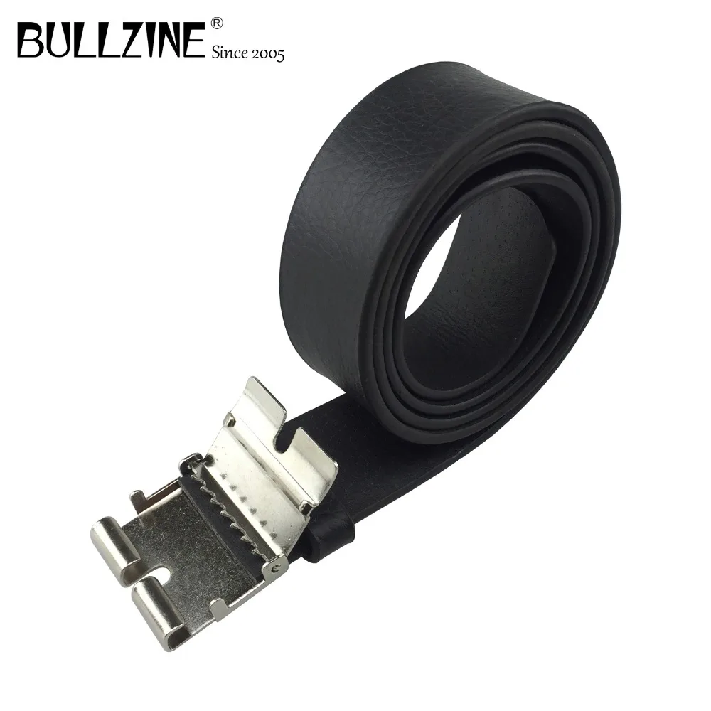 Ремни Bullzine из искусственной кожи черного цвета с соединительной застежкой для
