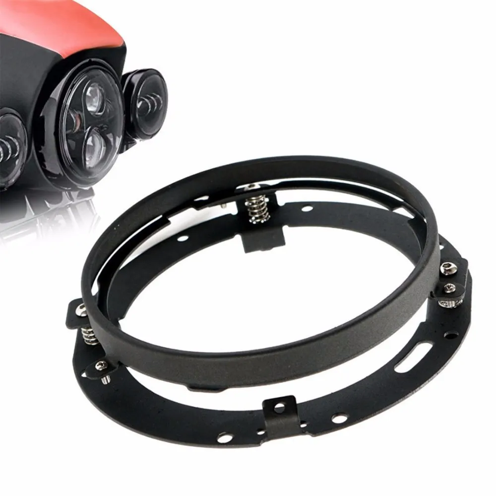 Для мотоцикла 60 w 7 &quotсветодиодный фары с DRL 4 5&quot Halo светодиодный противотуманных