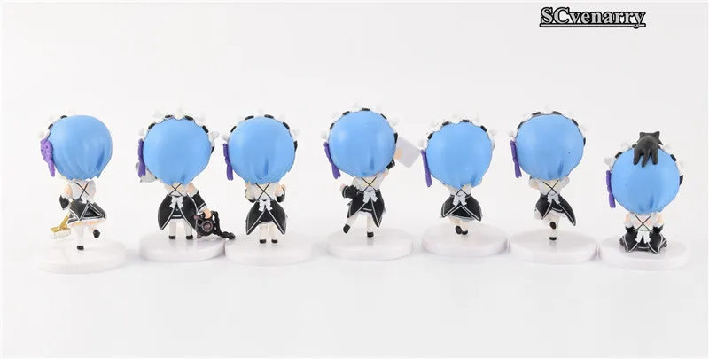 Жизнь в другом мире от Zero Servant Girl Rem ПВХ Фигурки Коллекционная модель игрушки 7