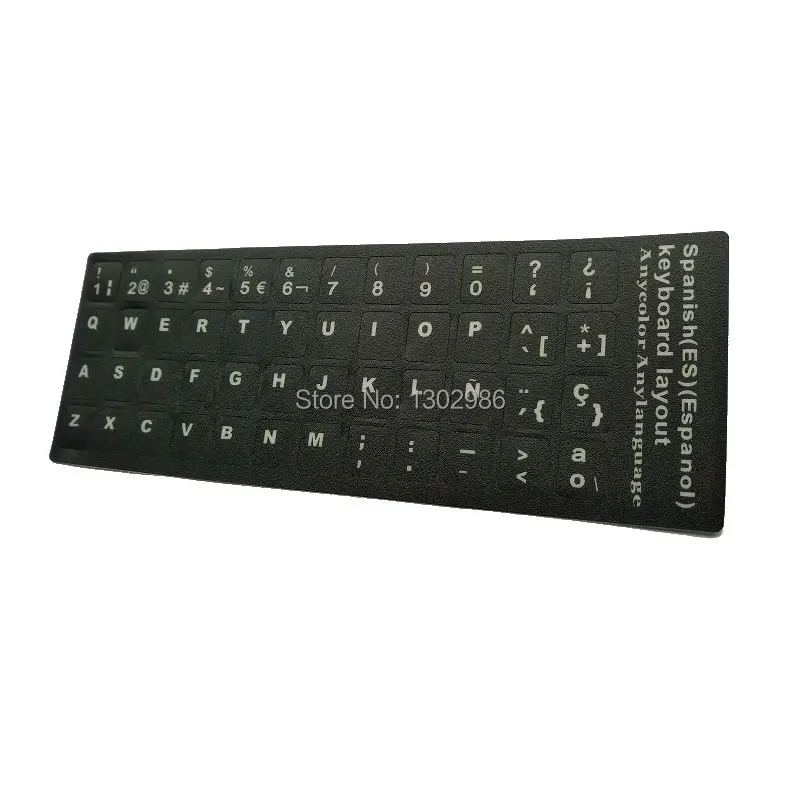 3 шт. наклейки для клавиатуры с буквами испанского алфавита|keyboard sticker|keyboard papersticker