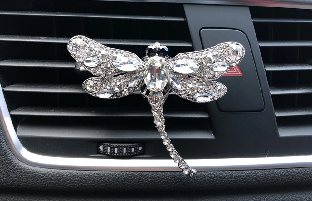 Автомобиль духи клип Стрекоза алмаз аромат духи освежитель воздуха Авто Интерьер Outlet украшения аксессуар отделка орнамент подарки