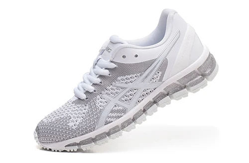 Популярные оригинальные ASICS GEL-QUANTUM 360, женские кроссовки для бега, белые спортивные кроссовки на шнуровке, дышащие - Цвет: T728N-0100