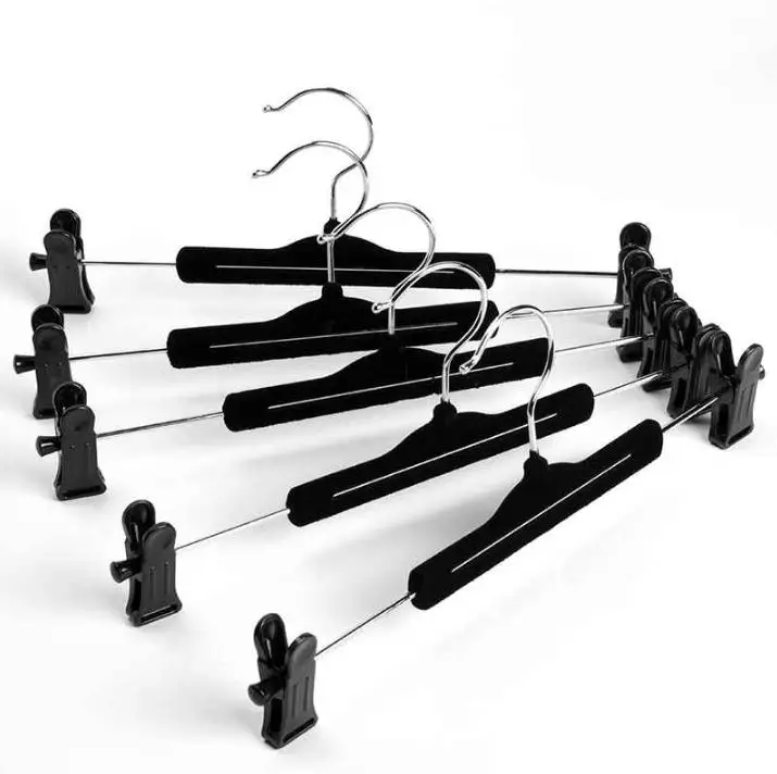 Вешалка Hangerlink для брюк и юбки с зажимами (100 шт./лот) SN2224|Сушильные полки сетки| |
