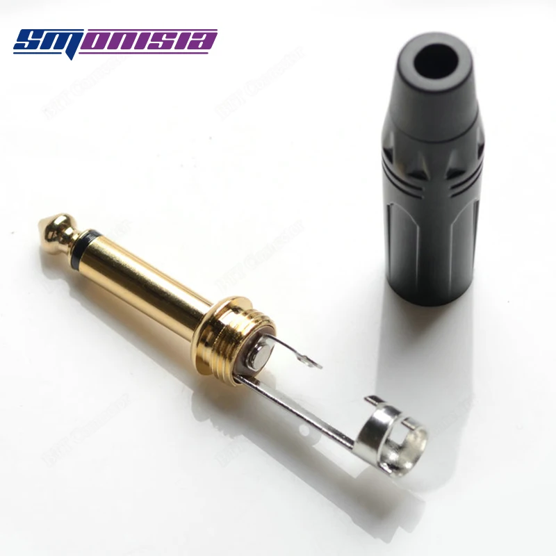10 шт. 1000 штекер для микрофонной аудиоконсоли TS 6 35 5|plug connector|plug 6.35plug audio |