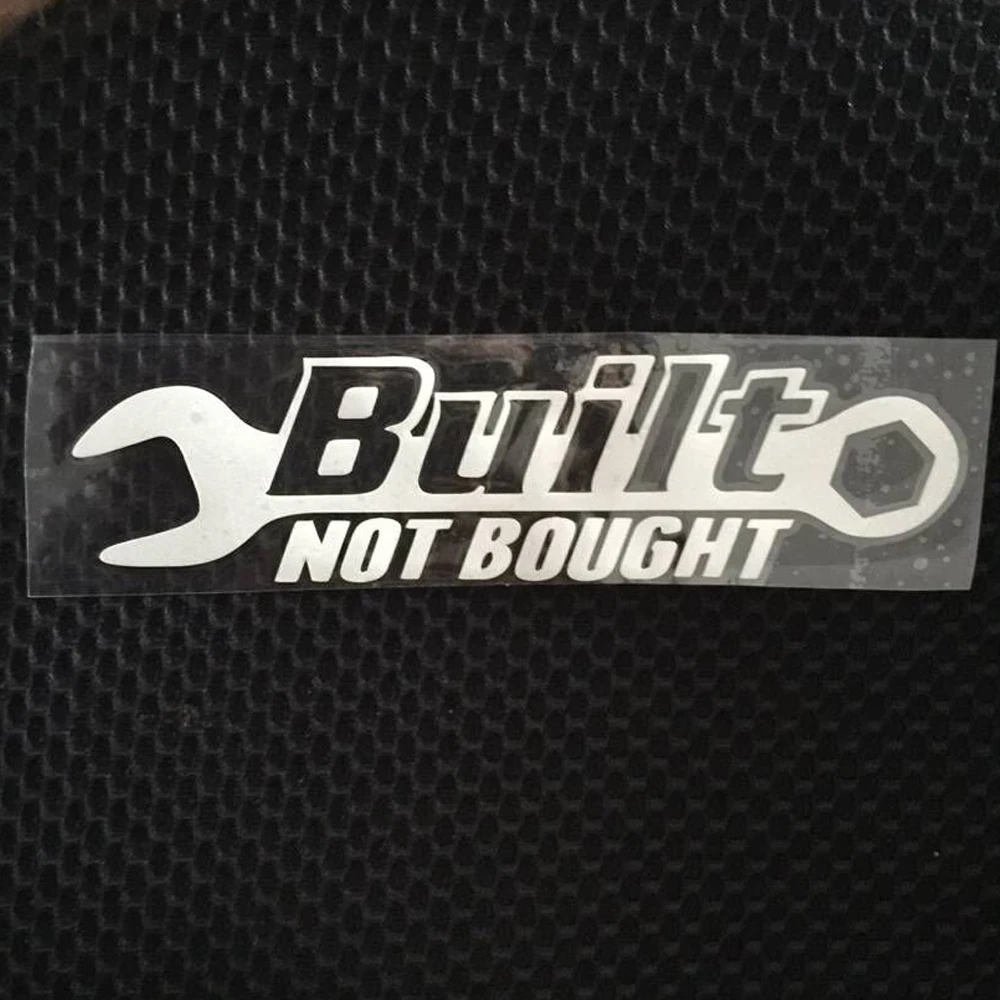 (20 шт./лот) оптовая продажа built Not bought виниловая наклейка FunnyJDM наклейки на окна