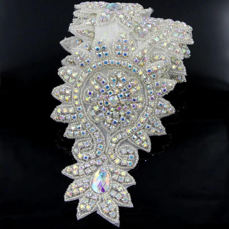 1 ярд Горячая фиксация горный хрусталь для отделки аппликации DIY ремесло