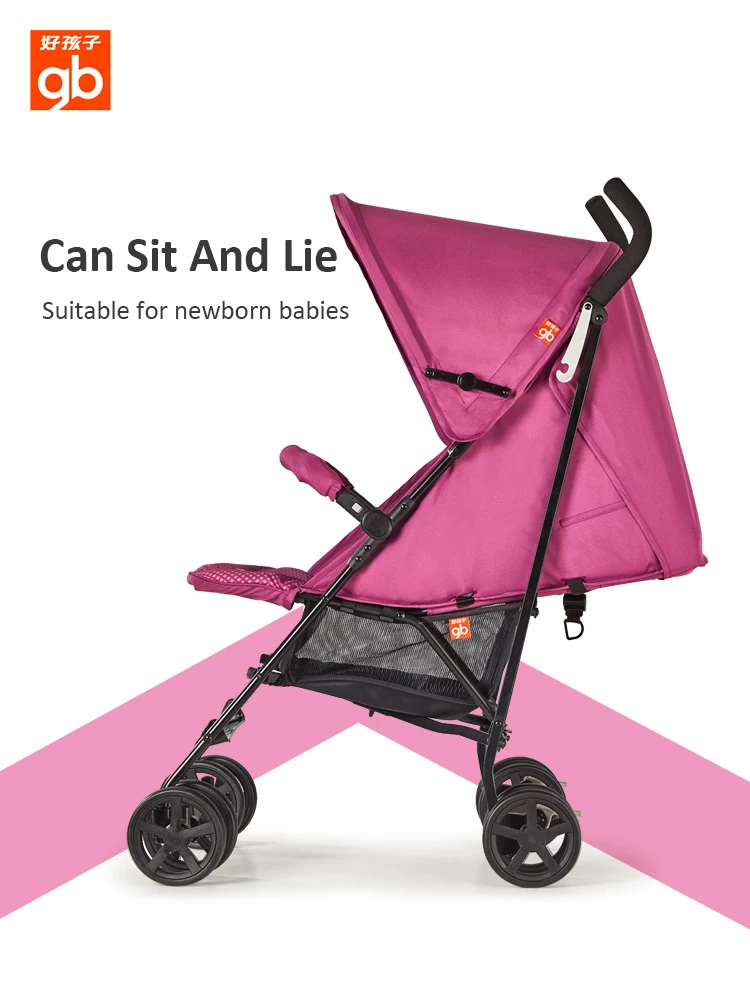Хорошая детская коляска GoodBaby Ultra-light складная тележка 2 в 1 прогулочный зонт складная переносная коляска D400.