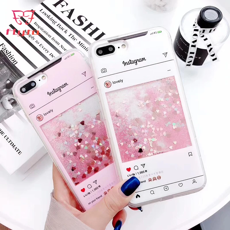 Чехол FlyTo для IPhone 7 8 Plus чехол со стразами с градиентом блестящий телефона 6 6S X |