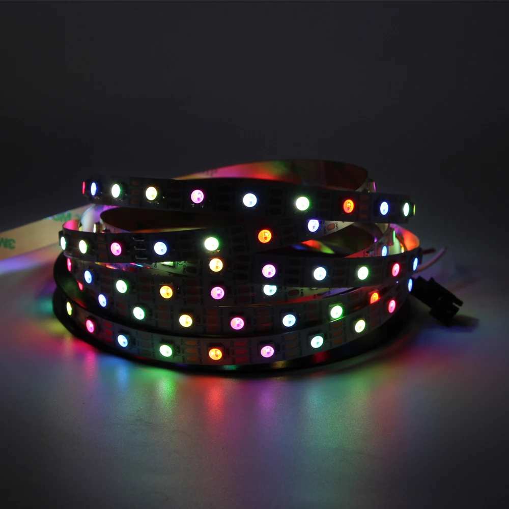 SK6812 RGBW(аналогичный ws2812b) Светодиодная лента 4в1 1 м/4 м/5 м 30/60/144 led/пикселей/м индивидуальный адресуемый IP30/IP65/IP67 лента 5 м
