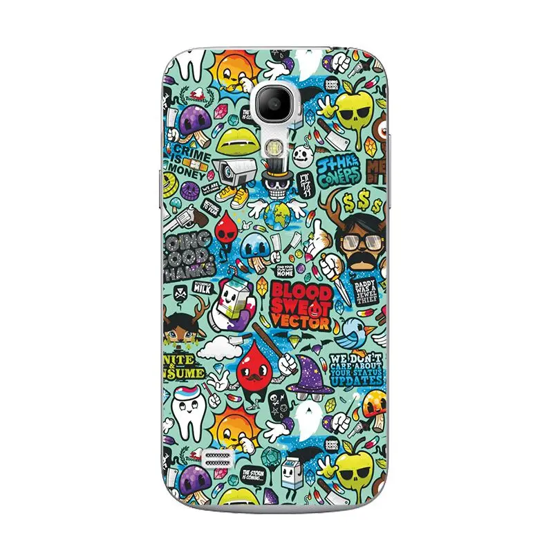 W15 Мягкий чехол из ТПУ с узором в виде сердца для samsung Galaxy S4 Mini, силиконовый чехол для samsung Galaxy S4 Mini S 4 Mini 4,3 '', задняя крышка - Цвет: W15