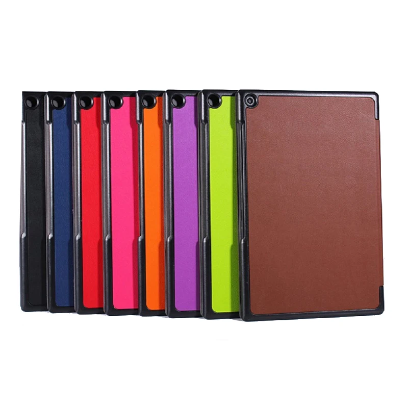 KiKiss 3-раскладной стенд из искусственной кожи защитный чехол для Sony Xperia Z2 Tablet 10 1