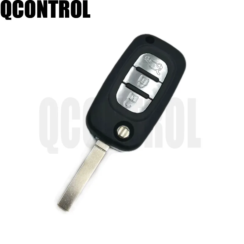 QCONTROL 3 кнопки автомобиля дистанционного ключа костюм для Renault Scenic III Megane III Fluence 2009- с ID46 pcf7961 чип и 433 МГц